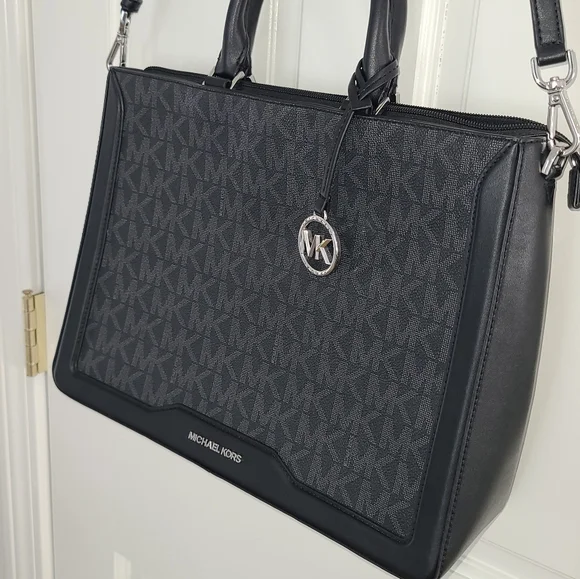 Michael Kors Black Signature Tote - Picture 5 of 10